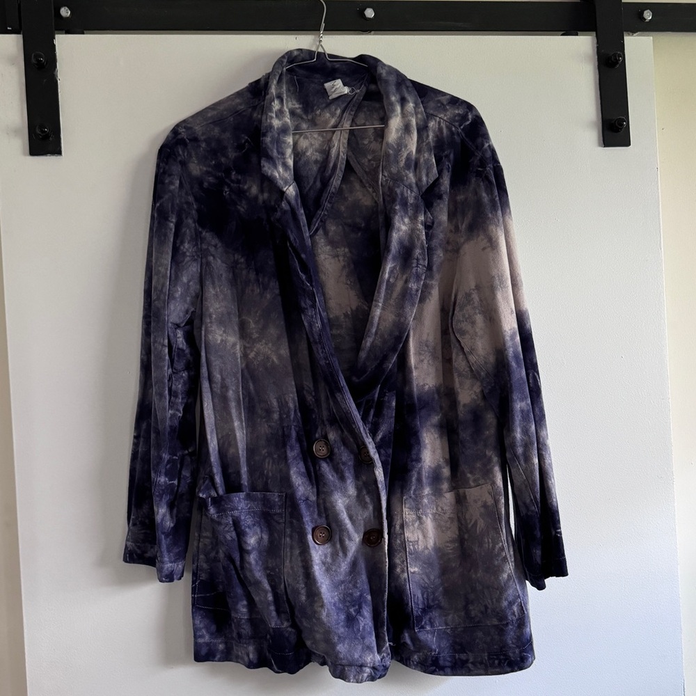 Anthropologie Amadi tie dye blazer
